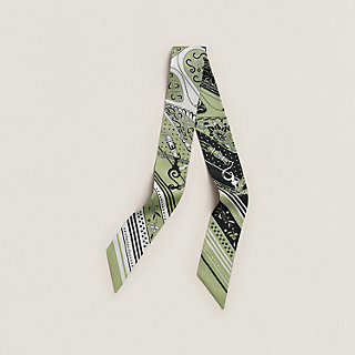 Festival des Amazones Bandana Twilly - Green | Hermès USA